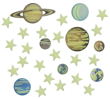Planetas y Estrellas Glow in the Dark x 20 4M